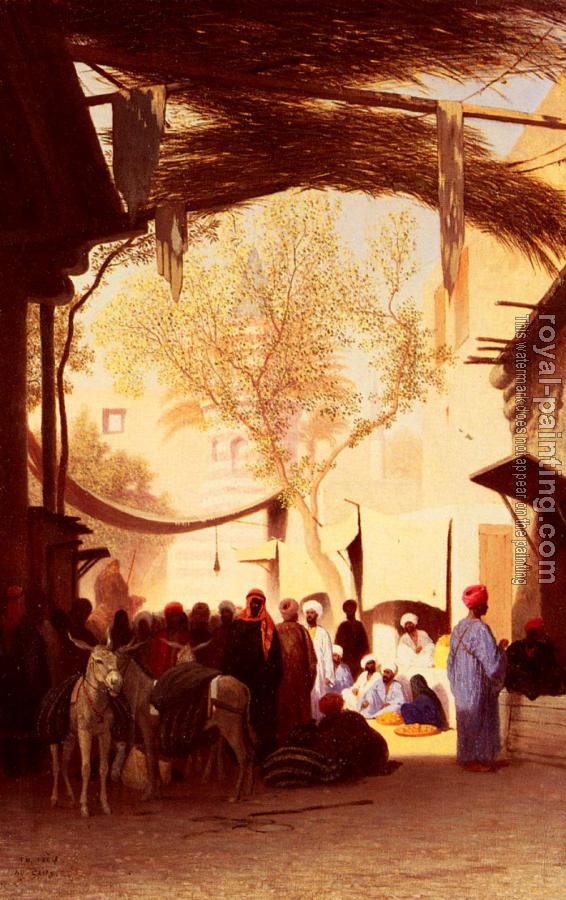 Charles Theodore Frere : A Market Place, Cairo